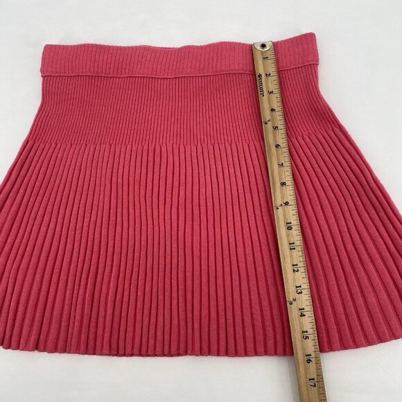 Aerie Women’s Size M Take Charge Wool Sweater Skirt Pink Punch 2778 - Picture 7 of 9
